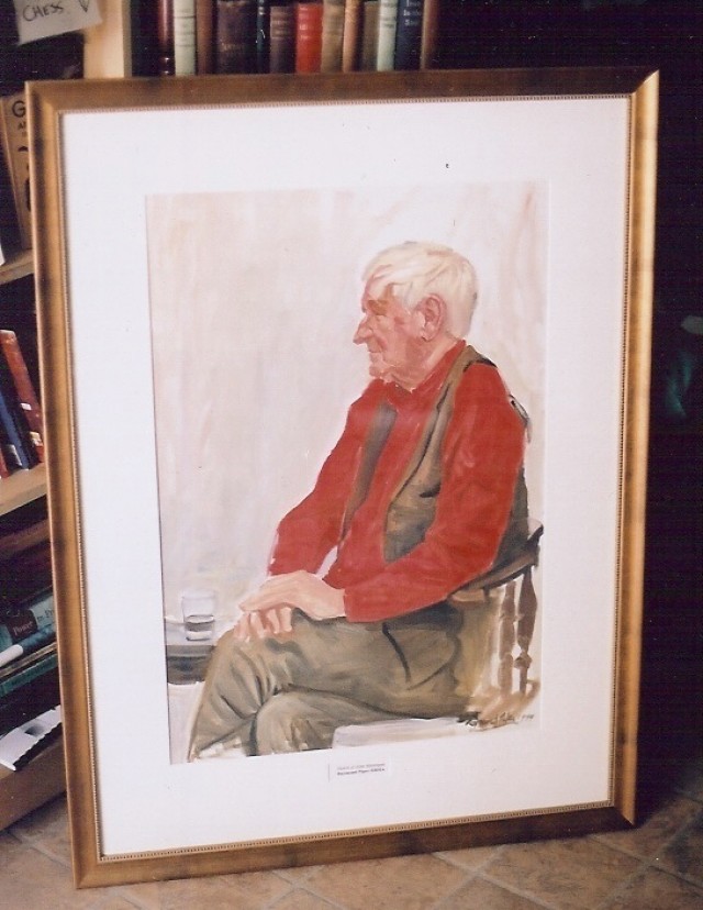 John Montague original portrait signed & dated